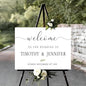 Custom Wedding Welcome Sign, Rustic Wedding Signs, Wedding Decorative Signage, Welcome Sign For Wedding Entrance, Greenery Floral Theme Wedding Sign Decoration