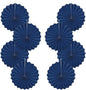 Blue Party Decorations,Blueberry Party Decorations Decorations Party Paper Fans Bulk 12in,Graduation Decoration Classroom Decor, Western Themed Party Decorations 30 Color DIY Set （Deep Blue）