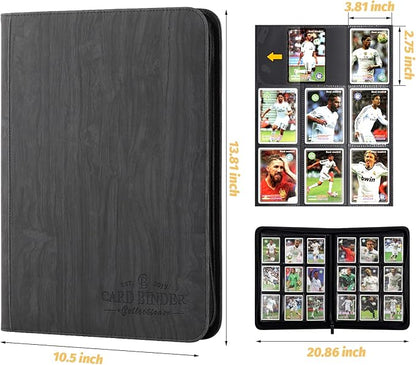 Trading Card Binder, Card Collection Binder Album Folder with 540 Side Loading Pockets, 9 Pocket Trading Card Album Folder for TGC,MTG, Baseball Cards, Yugioh.