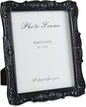 Cuspin Black 8x10 Picture Frame, Vintage Ornate Decorative Hand-Carved Resin Photo Frame with Detailed Design for Tabletop Display or Wall Hanging, Black Home Decor