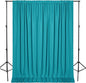 DWCN 10x10 FT Turquoise Backdrop Curtains for Parties, Photography Backdrop Drapes with Rod Pockets for Wedding Decorations Stage Birthday Family Gatherings, 2 Panels 5ft x 10ft
