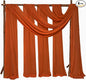 4 Panels Wedding Arch Draping Fabric 28" x20Ft Chiffon Wedding Arch Drapes Chiffon Fabric Drape Sheer Backdrop Curtain for Weddings Party Ceremony Birthday Reception Backdrop Ceiling Décor(Terracotta)