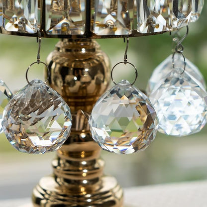 10pcs Crystal Ball Prism Sun Catcher Rainbow Maker Pendants 40mm Decorative Ball Paperweight for Table Decor, Wedding Party Centerpieces