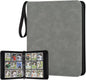 Trading Card Binder, Premium 9 Pocket Card Binder, 720 Double Sided Pocket PU Collection Binder, Collector Album, Card Holder for MTG, TCG, Sports Cards (Marble Grey)