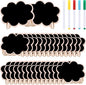 Swpeet 30Pcs Mini Chalkboards Signs with Liquid Chalk Markers and Easel Stand, Clouds Message Board Signs for Weddings Place Cards, Birthday Parties, Table Numbers and Event Decorations