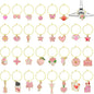 30PCS Wine Glass Charms Identification Markers for Stem Glasses, Wine Tasting Party Favors Holiday Decorations