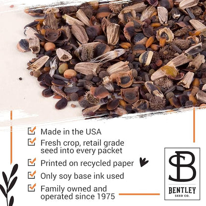 Bentley Seeds Mr & Mrs Pre Filled Flanders Poppy Seed Packets - 25 Individual Flanders Poppy Seed Packs -Wedding or Anniversary Party Favors Non-GMO Eco-Friendly Gift - Indoor Outdoor Garden Seeds