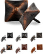 25 Pack 1.25" Square Head Iron Clavos Decorative Nails – Oil Rubbed Bronze – Handmade Rustic Square Fasteners for Farmhouse Shutters, Barn Doors, Shutters, Gates – Ornamental Wood Accent