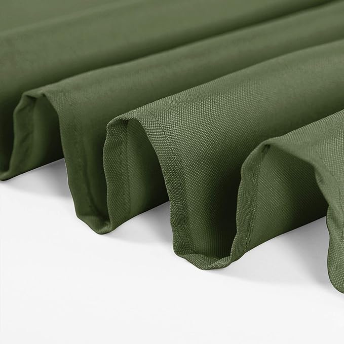 120 inch Round Tablecloth Washable Polyester Table Cloth Decorative Table Cover for Wedding Party Dining Banquet（120 inch,Willow）