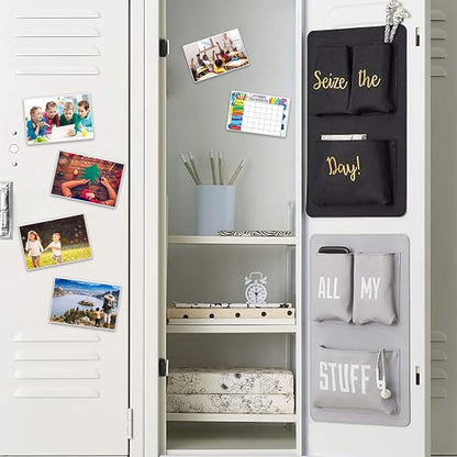 Magicfly Pack of 15 Magnetic Picture Frame with Clear Pocket, 4 x 6 Inches Refrigerator Photo Holder for Fridge Office Cabinet Locker, White