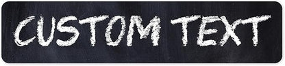 Custom Sign, Custom Street Sign, 11 Font Colors, 13 Font Styles, 4 Hole Options, 22 Sizes, 4x18 Inches, Rust Free DiBound, Fade Resistant, Made in USA by My Sign Center (Chalkboard Black)
