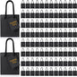 Sherr 100 Pack Mini Gift Bags Bulk, 4 x 2.75 x 4.5 Inches Paper Bags with Tags, Extra Small Paper Gift Boxes with Handles for Birthday, Party Favors, Weddings, Small Business(Black)