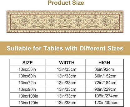 Vintage Farmhouse Flower Table Runner Boho Elegant Home Kitchen Table Dining Coffee Room Garden Party Wedding Decor 13x36in
