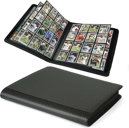 Premium Ringless Trading Card Binder - 1024 Capacity, 16 Side-Loading Pockets per Page, Archival Quality Protection & Anti-Slip Spine for TCG, MTG, Sports Cards (Ecru)