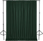 DWCN 10x7 FT Backdrop Curtains for Parties, Photography Backdrop Drapes with Rod Pockets for Wedding Decorations Stage Birthday Family Gatherings, 2 Panels 5ft x 7ft, Hunter Green