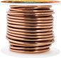 Mandala Crafts 8 Gauge Anodized Aluminum Craft Wire for Jewelry Making - 32 FT Colored Flexible Light Brown Wire - Bendable for Bonsai Armature Crafting Sculpting