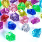 Acrylic Crushed Ice Rocks, Babenest 150 PCS Fake Crystals Plastic Ice Cubes Diamonds Gems for Vase Fillers, Home Decoration, Table Scatter, Event, Wedding, Arts & Crafts (Multicolor)