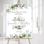 Personalized Wedding Welcome Sign, Flowers Wedding Welcome Sign, Wedding Welcome Sign, Custom Wedding Sign, Welcome To Our Wedding Sign, Flowers Wedding Board, Wedding Decorations Signs # 19