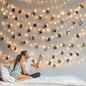 Photo Clip String Light - 33Ft 100LED Fairy Lights with Clips for Pictures With Timer, Photo Light with 50 Clear Clips for Bedroom Christmas Wedding Décor