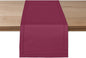Ruvanti Linen Table Runner 120 Inches, Classic Hemstitch, Washable, Reusable, Non-Slipping, Stain Resistant- Perfect for Parties, Weddings, Dinners, Thanksgiving, Christmas, Indoor use – Burgundy