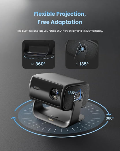 Dangbei MP1 MAX Triple Laser 4K Projector - 3100 ISO Lumens, 110% BT.2020, Google TV with Netflix Officially, 300'' Display, 2x12W Dolby Audio DTS:X, HDR10+, Blu-ray 3D