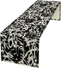 Graffiti Table Runner,Black White Abstract Messy Art Theme Pattern Print Tablecloth Burlap for Hotel Indoors Outdoor Dining Room Kitchen Home Decor,W13X L108 in