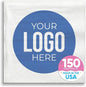 Big Dot of Happiness Custom Logo Party Napkins, Personalized Corporate Branded Business Decor, Your Logo Here White 3-Ply Paper Beverage Napkins - 150 Count