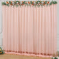 10x10ft Peach Tulle Backdrop Curtain for Parites, Sheer Backdrop Curtains for Wedding Baby Shower Birthday Party Photo Shoot Decorations