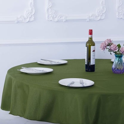 Ascoza 2pack 90 Inch Willow Round Tablecloth in Washable Polyester Fabric for Wedding/Banquet/Restaurant/Parties
