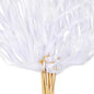 Taiyin 150 Pcs Lace Ribbon Stick Wands Wedding Wand Streamers with Bell Silk Ribbon Fairy Wand Wedding Send Off Streamer for Baby Shower Holiday Party Favors(White)