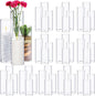 Sawysine 48 Pcs Glass Cylinder Vases 2.5''/2.95''/3.9'' Diameter Clear Flowers Vase Hurricane Floating Candles Holders for Table Centerpieces (2.95 x 6 in,2.95 x 8 in,2.95 x 10 in,2.95 x 12 in)