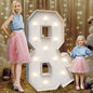 4FT Marquee Light Up Letters &,Party Decoration Large Marquee Light Up Letters with Weighted Water Bag,Pre-cut Foam Board Set Can Be Used for Birthdays,Weddings,Baby Anniversaries