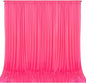 10 x 10 Feet Pink Backdrop Curtain for Partie, Background Curtains for Photoshoot, Birthday, Wedding, Halloween, Thanksgiving, Christmas Day, New Year Party Decorations 5Ft x 10Ft, 2 Panels