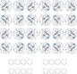 24pcs Clear Crystal Decorative Ball Prism Suncatchers for Windows Hanging Wedding Party DIY Decoration,20mm
