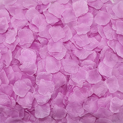 CODE FLORIST 1500 PCS Silk Rose Petals for Valentine's Day,Fake Rose Petals for Romantic Night,Wedding,Proposal Anniversary Flower Decorations(Separated,Scented,Baby Purple)