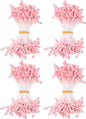 600-Pack Flower Stamens for Crafts, 5mm Double Heads Artificial Pearl Floral Pistil Mini Flower Pollens Stamens for DIY Making/Wedding/Scrapbook Decoration [Orange Pink]