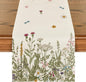Artoid Mode Antique Herbs and Wild Flowers Summer Table Runner, Spring Fall Kitchen Dining Table Decoration for Home Party 13x72 Inch