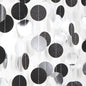Black-Silver Birthday Graduation Party-Decorations Streamers - 52Ft Hanging Paper Garland Banner,Bachelorette Wedding Baby Bridal Shower New Years Supplies Backdrop Decor Hugtmr