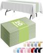Pureegg Sage Green Plastic Table Runners - 20 Pack, 14'' x 108'', Water Resistant & Disposable Centerpiece Decorations for Table Cloth, Wedding, Birthday, Holiday, Baby Shower, Party, Home Decor