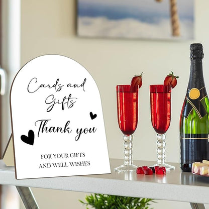Cards and Gift Sign, Minimalist Wedding Decoration Sign, Thank You Gifts for Friends, Bridal Shower Baby Shower Favors, Bridal Shower Baby Shower Party Supplies 9 * 11IN