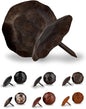 50 Pack 1.5" Round Head Iron Clavos Decorative Nails – Unfinished – Handmade Rustic Round Fasteners for Farmhouse Shutters, Faux Wood Beams, Barn Doors, Shutters, Gates – Ornamental Wood Accent