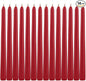 14 Pack Tall Red Taper Candles - 10 Inch Red Dripless, Unscented Dinner Candle - Paraffin Wax with Cotton Wicks - 8 Hour Burn Time.