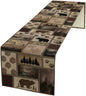 Retro Rusticd Cabin Table Runner Bear Country Farmhouse Vintage Lodge Table Runner for Party Dinner Festival Bedroom Living Room Kitchen 13x70 Inch