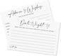 Advice & Wishes Card Set - Minimalism White - 15 Advice & Wishes Cards & 15 Date Night Cards Cards For New Couple, Newlyweds, Engagement, Wedding Party Favor & Supplies - B01