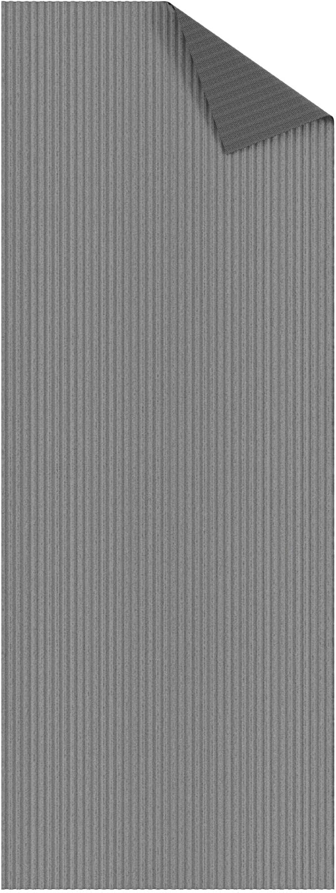 Ottomanson 2' x 8' Hallway Runner with Scraper Pile - Extra Durable Non-Slip Rug Mat for Indoor & Outdoor Use - Ideal for Kitchen, Entryway, Patio & Garage - High-Traffic Carpet, Gray