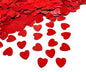 Red Heart Confetti – Shiny Foil Heart Table Scatter for Romantic Party Decorations, Wedding, Valentine's Day, Anniversary, Proposal & Love Celebrations Party Supplies 1200PCS