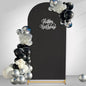 Black Arch Backdrop Cover 2.2ft x 5ft Fitted Spandex Arch Cover Balloon Arch Backdrop Fabric for Wedding Party Stage Decoations