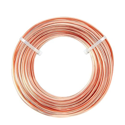 8 Gauge3.2 mm 6.5 feet 5 oz 99.9% Dead Soft Copper Wire for Electroculture Gardening, Jewelry Making, Beading, Science Projects, DIY Artwork, Pure Bare Copper Wire