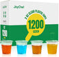 1200 pack 2 OZ Plastic Shot Glasses, Mini Disposable Shot Cups for Party, Events, Whiskey and Wine Tasting