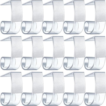 Boao 50 Packs Table Skirt Cover Clips Plastic Tablecloth Clips for Outdoor Party Dining Home 1 3/5 to 1 4/5 Inches
